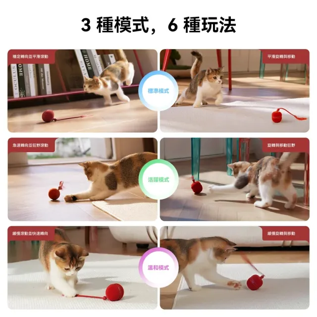 【Cheerble】二合一瘋狂逗貓球 Duo2 寵物電動球 換殼換玩法 寵物互動玩具 適用小型貓犬 亞馬遜銷售破萬顆