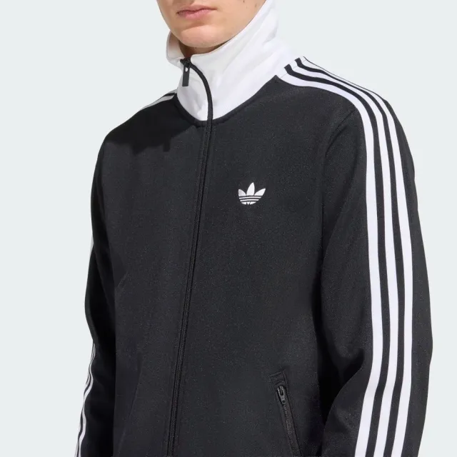 【adidas 愛迪達】ADICOLOR 運動外套(KE3527 男款ORIGINALS經典運動夾克 黑白配色)