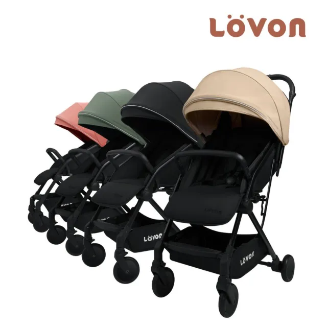 【LOVON】GENIE 輕量秒收嬰兒推車(單手秒收 可登機 全罩遮篷)