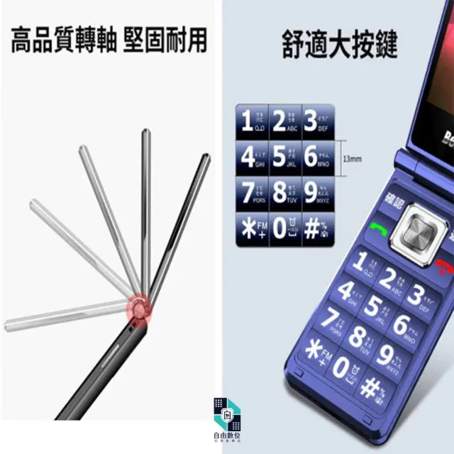 【Benten 奔騰】F72 贈原廠配件包+原廠皮套 老人機 4G 摺疊手機(雙卡雙待 長輩機 折疊手機 按鍵式手機)