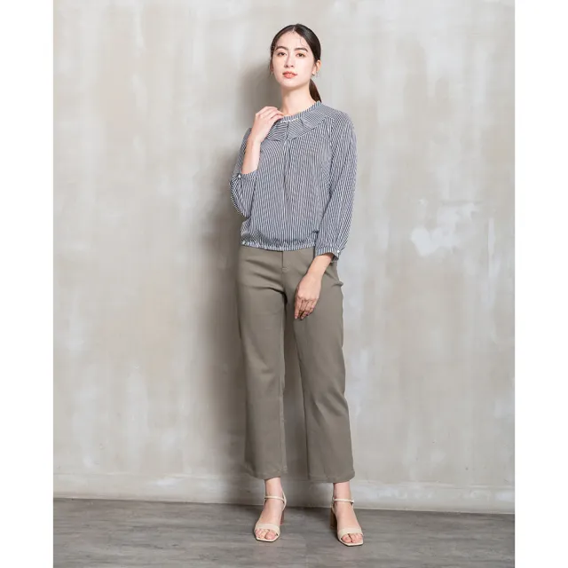 【perng yuh 芃諭名品】*森綠迴響 厚棉 九分 小直筒褲(2026 SS Collection|5A春夏新品上市)
