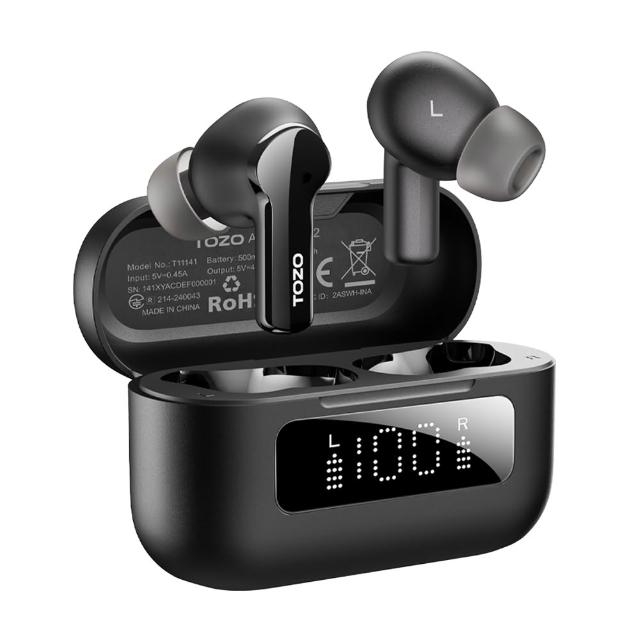 TOZO AeroSound 2 是一款高價效比的無線耳機，支援高解析音質，提供超長續航時間，並具備防水功能，適合運動與日常使用。輕巧舒適的佩戴感與穩定的藍芽連線，讓您享受沉浸式音響體驗。