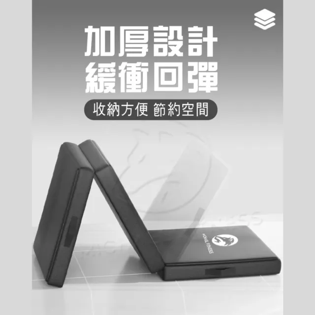 【Michael Fitness 麥克健身】加厚5cm 折疊瑜珈墊 瑜珈墊 地墊 健身墊 PU瑜珈墊 防滑瑜珈墊 運動墊