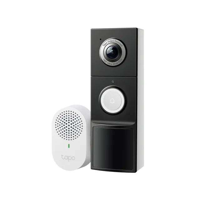 【TP-Link】Tapo D235 2K 5MP 電池/電線 AI智慧視訊門鈴(全彩夜視/180°超廣角/支援512GB)
