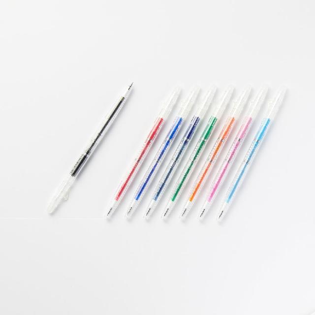 【MUJI 無印良品】可擦膠墨筆(黑/紅/藍/深藍/綠/橘/粉/淺藍)