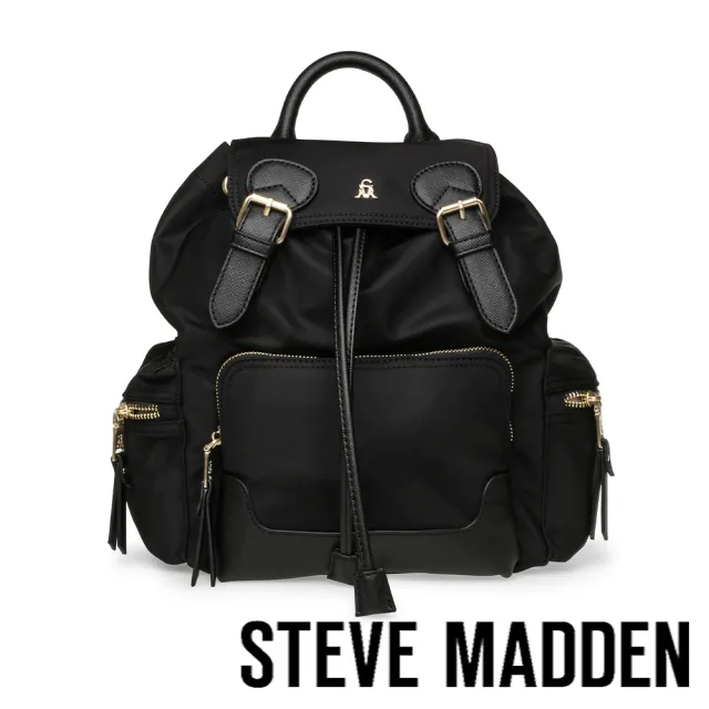 【steve madden】軍旅素面大容量後背包 BPACK(黑色)