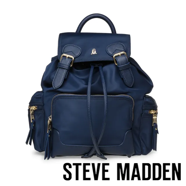 【steve madden】軍旅素面大容量後背包 BPACK(藍色)