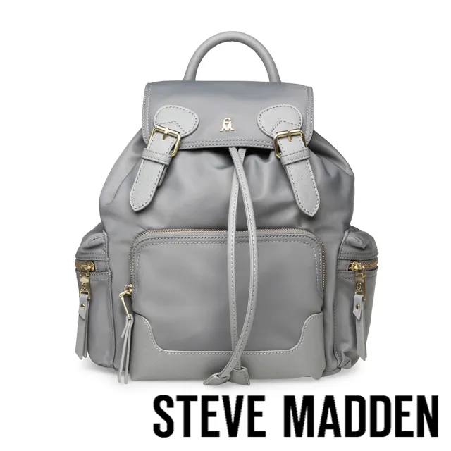【steve madden】軍旅素面大容量後背包 BPACK(灰色)