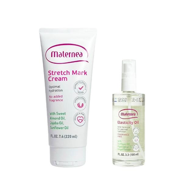 Maternea 無痕美體霜-加量版 220ml+彈力潤膚油 100ml