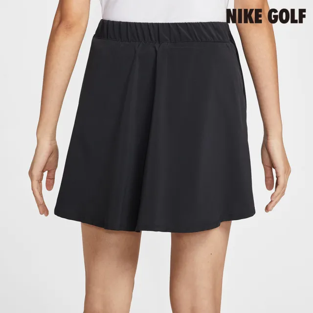 【NIKE GOLF】Nike Golf Club 女款 Dri-FIT 荷葉邊高爾夫短裙 黑色(IH0516-010)
