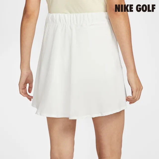 【NIKE GOLF】Nike Golf Club 女款 Dri-FIT 荷葉邊高爾夫短裙 白色(IH0516-133)