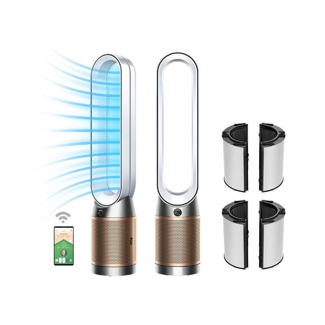 【dyson 戴森】TP12 Purifier Cool De-NOx 二合一甲醛NOx偵測涼風空氣清淨機(白金色)