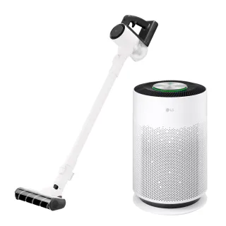 【LG 樂金】普發一萬！超淨化大白空氣清淨機xA9 Air濕拖無線吸塵器?(AS601HWG0+A7-LITEMOP/momo獨家)