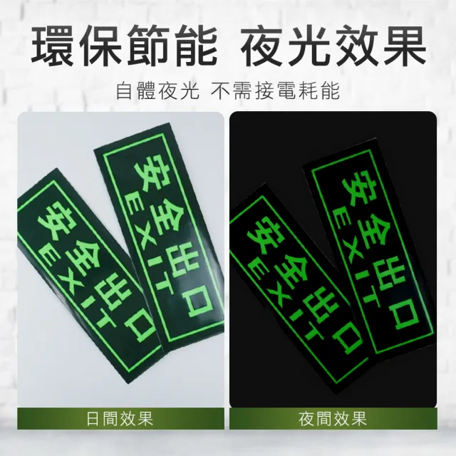 【Life工具】自發光指示牌 無指向安全出口 逃生出口 130-PSE33*2入  消防(安全出口 方向指引指標 緊急出口)