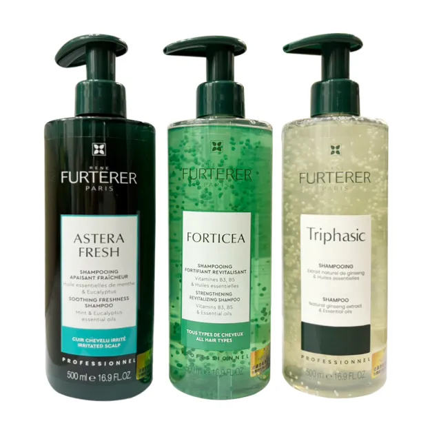 【RENE FURTERER 萊法耶】髮浴500ml(紫苑草舒緩/複方精油養護/三項森髮激活/公司貨)