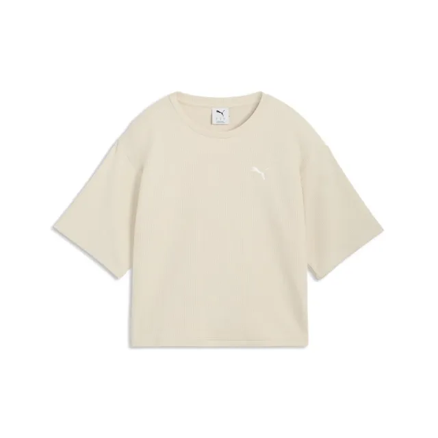 【PUMA】基本系列ESS Elevated 寬鬆短袖T恤 女性 69181387 短t 米白色