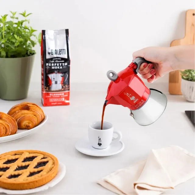 【Bialetti 比亞樂堤】電火摩卡壺不鏽鋼4杯份-公司貨(電磁爐適用/咖啡機/原廠保固2年)