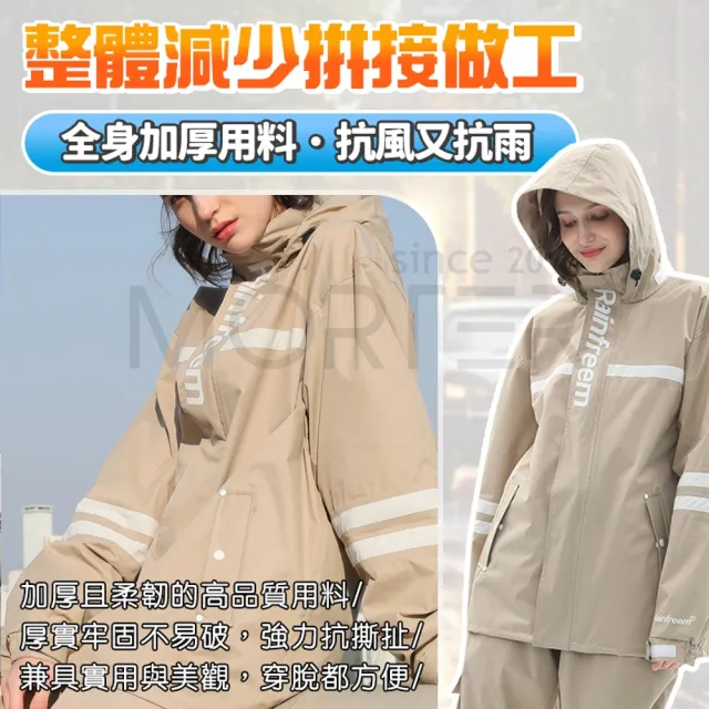 【MorTer】兩件式雨衣 防風防水抗濕不悶熱 雨衣 兩件式雨衣套裝 防水防風透氣 機車雨衣 雨褲套裝