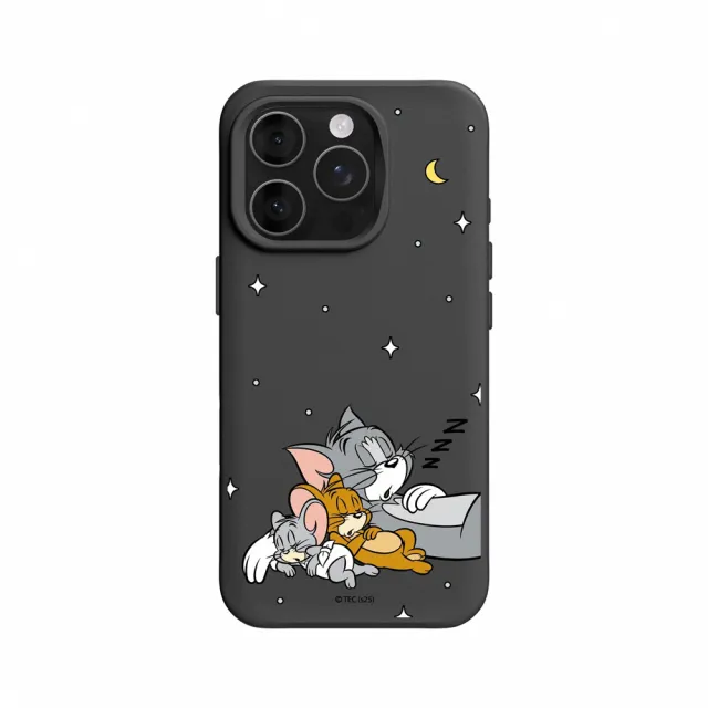 【RHINOSHIELD 犀牛盾】iPhone 15系列 SolidX MagSafe兼容 防摔磁吸手機殼/睡覺好夥伴(湯姆貓與傑利鼠)