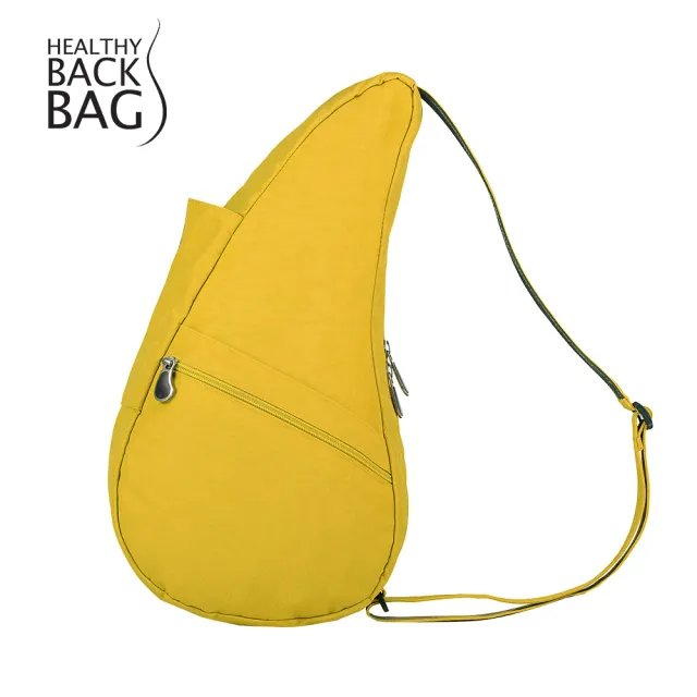 【HEALTHY BACK BAG】官方直營-基本款 TEXTURED NYLON SMALL 斜背包-蜜柚黃 男包 女包 側背包 大容量包