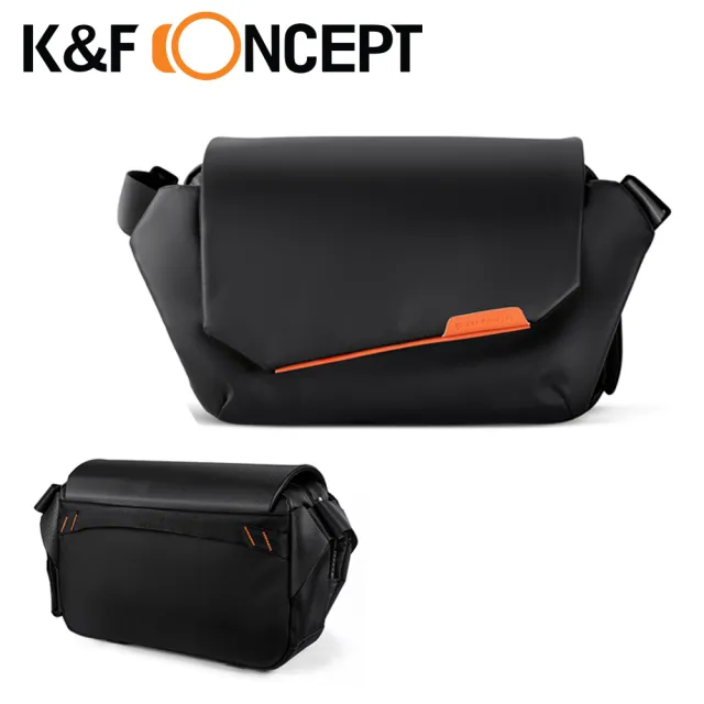 【K&F Concept】專業攝影單眼相機單肩斜背包 可外掛腳架 黑色(KF13.213)