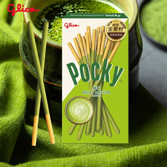 【Glico 格力高】官方直營 Pocky百奇 巧克力棒X10盒入(巧克力/草莓/抹茶/牛奶餅乾)
