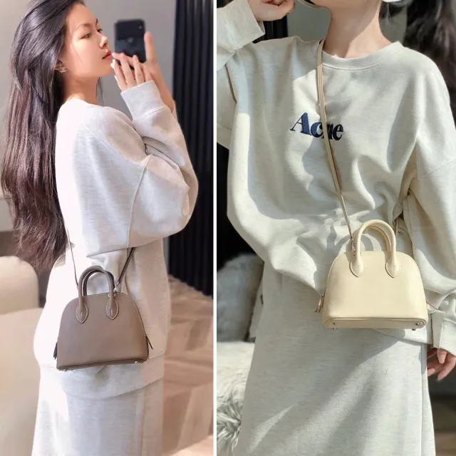 【MoonDy】包包 女手提包 貝殼包 牛皮手提包 保齡球包 真皮包包 保齡球包 迷你包包 精品包