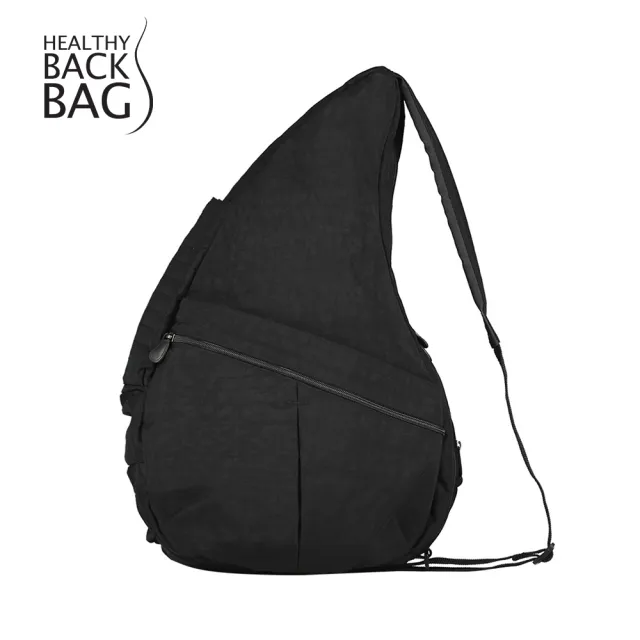 【HEALTHY BACK BAG】官方直營-基本款 TEXTURED NYLON BIG BAG 斜背包-經典黑 男包 女包 大容量包 健身包