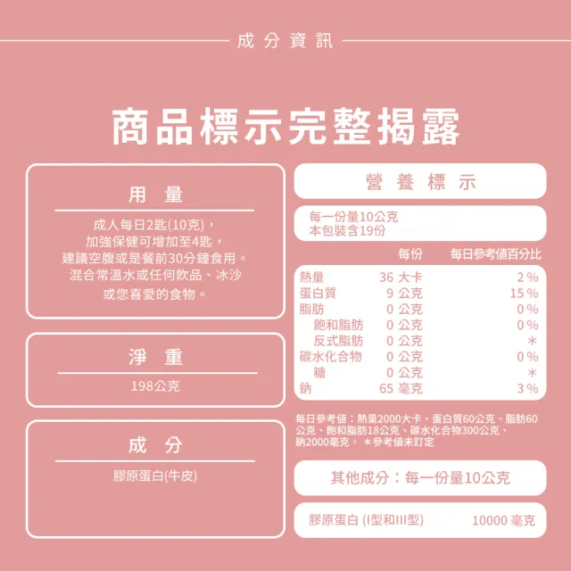 【Nature’s Truth 綠萃淨】極緻女神光膠原蛋白粉(198公克/瓶)