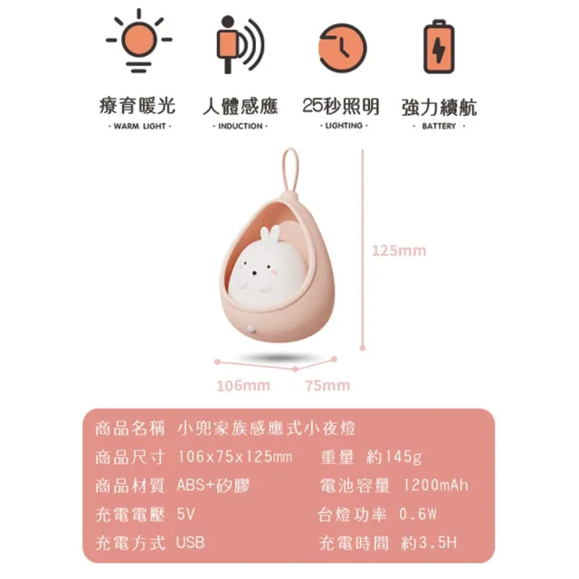 【半島良品】交換禮物/小兜卡皮巴拉水豚感應式/霓虹燈桌上擺飾掛飾小夜燈(百元禮物/聖誕禮物/實用創意)