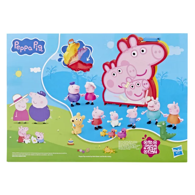 【Peppa Pig 粉紅豬】學前玩具系列(佩佩豬家族人偶手提組)