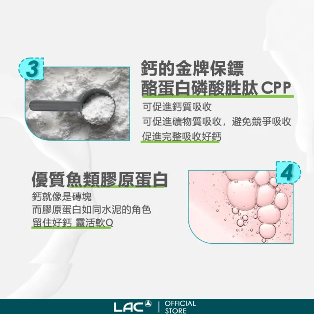 【LAC 利維喜】升級版優鎂鈣粉Plus-檸檬口味x2盒組(共60包/D3/檸檬酸鈣/完美鈣鎂比例2:1.送禮)
