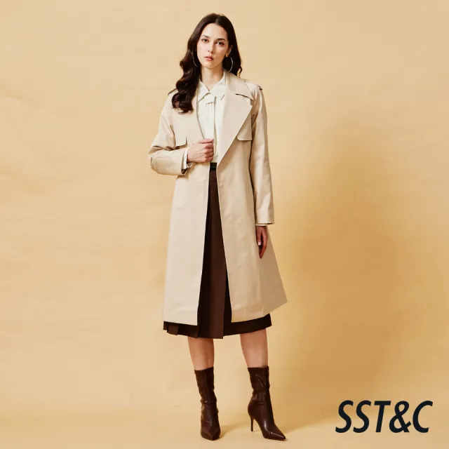 【SST&C】女裝 米色秋風輕盈風衣-825212100011(換季55折)
