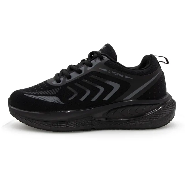 【G.P】男款彈力透氣緩震休閒運動鞋P3637M-黑色(SIZE:40-45 共二色)