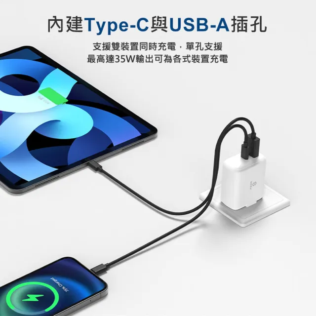 【SEEK】PD35W電源供應器/充電器(CU-P351) GaN氮化鎵