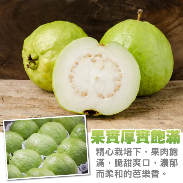 【WANG 蔬果】台灣嚴選帝王芭樂約7-10顆(5斤/箱)