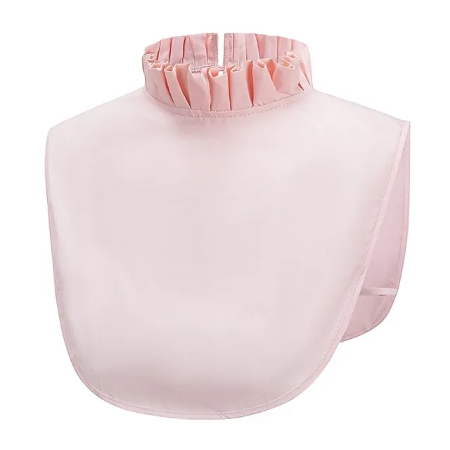 【米蘭精品】極速出貨 假領子襯衫領片(百褶立領棉質百搭女裝配件3色74ko12)