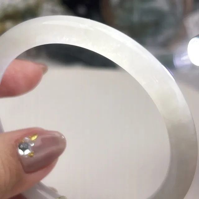 【玉我翡翠】翡翠手鐲 白月光細圓鐲 手圍18.1mm/附台證 M193051(天然緬甸A貨翡翠)