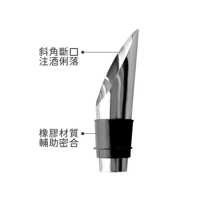 【PEDRINI】義大利 Gadget不鏽鋼瓶塞注酒器