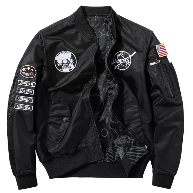 【巴黎精品】極速出貨 軍裝外套飛行夾克(MA1雙面穿防風棒球服薄款男外套4色a1ck17)