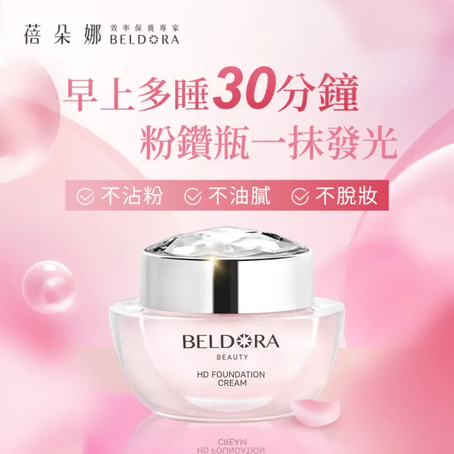 【BELDORA 蓓朵娜】日間發光防曬組-momo獨家(粉鑽瓶EX+馬卡龍防曬乳SPF50+★★★★)