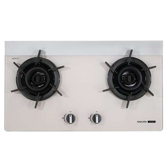 【SAKURA 櫻花】二口雙炫火玻璃檯面爐G2922BGC(原廠安裝)