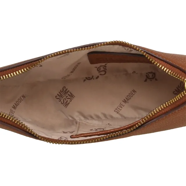 【steve madden】經典素色馬鞍肩背包 BICY(棕色)