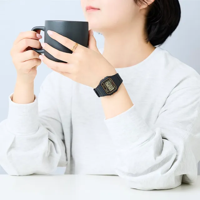 【CASIO 卡西歐】輕薄經典電子錶(F-91W)