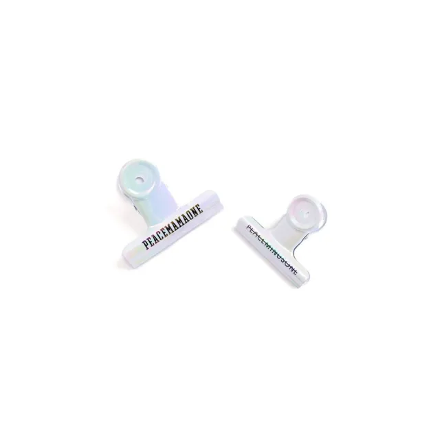 G-Dragon x MAMA x Peaceminusone Bulldog Clip 珍珠白山型夾MAMA