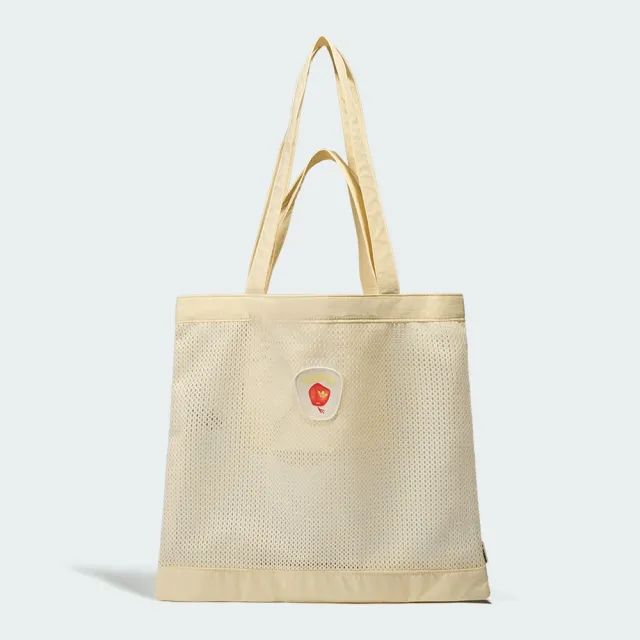 【adidas 愛迪達】托特包 手提包 運動包 旅行袋 旅行小包 TAIPEI 天燈 TAIPEI GFX TOTE 米黃 KY1875