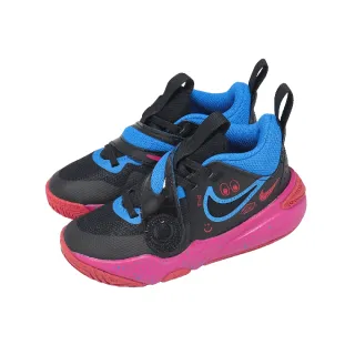 【NIKE 耐吉】籃球鞋 Team Hustle D 11 LIL PS 中童 小朋友 黑藍 FD6727-001