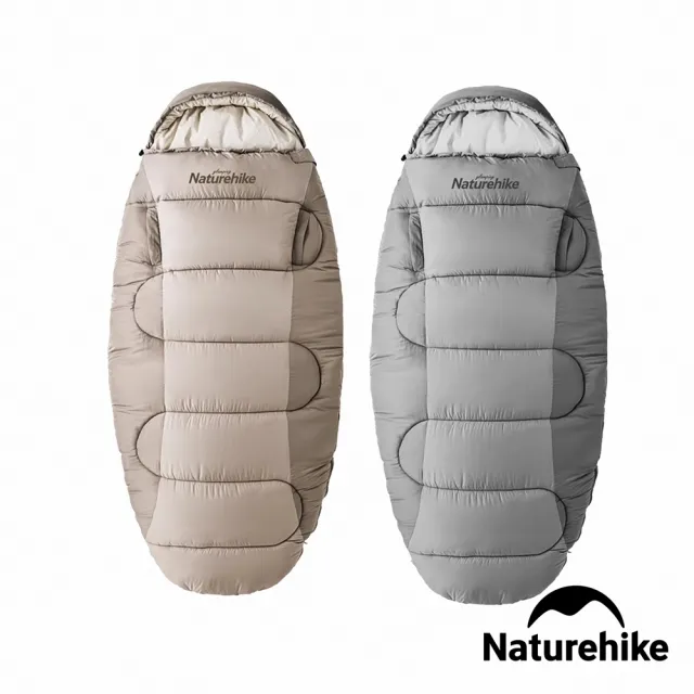 【Naturehike】PS400LITE睡餅伸手可機洗帶帽睡袋 WS026(台灣總代理公司貨)