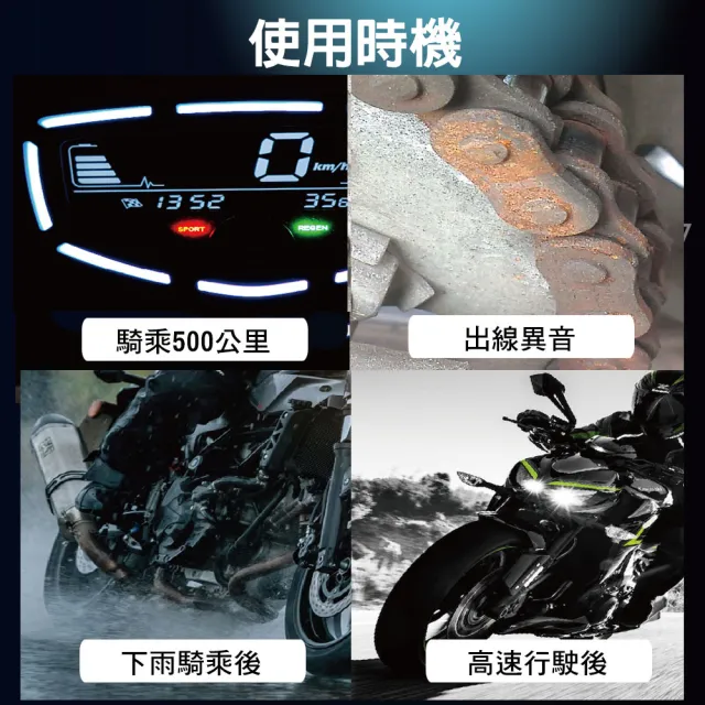 【WILITA 威力特】鏈條清潔基本組 適gogoro 重機 自行車(鏈條清潔劑+鏈條油+鏈條刷+纖維布)