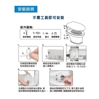 【特力屋】通用緩降型馬桶蓋 白色